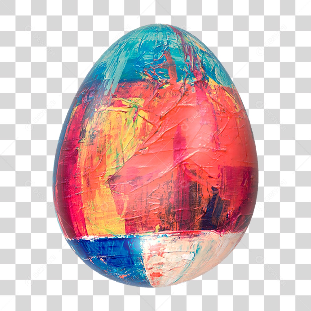 Ovo Colorido PNG Transparente