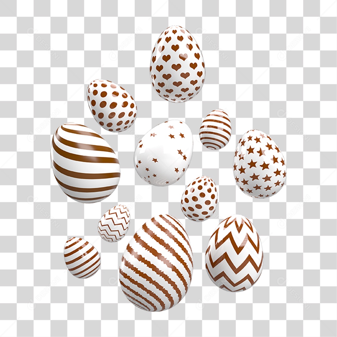 Ovo Colorido PNG Transparente