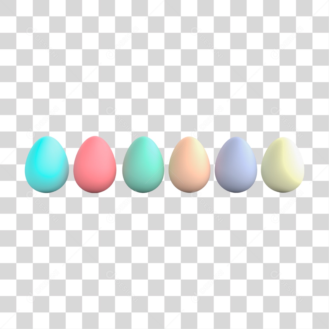 Ovo Colorido PNG Transparente