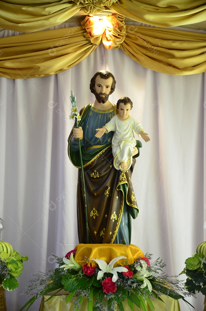 São José e o Menino Jesus da Igreja Católica