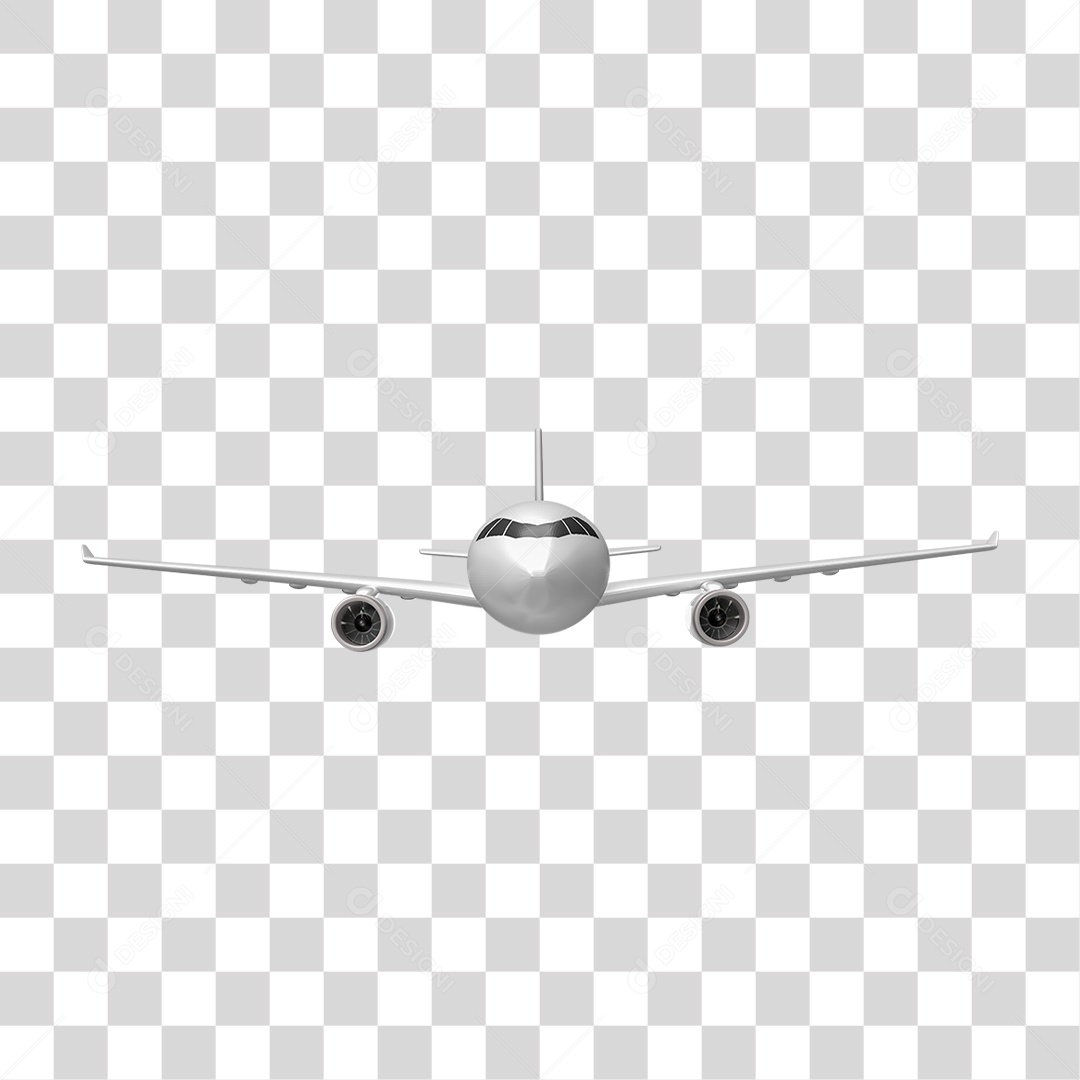 Avião Branco PNG Transparente