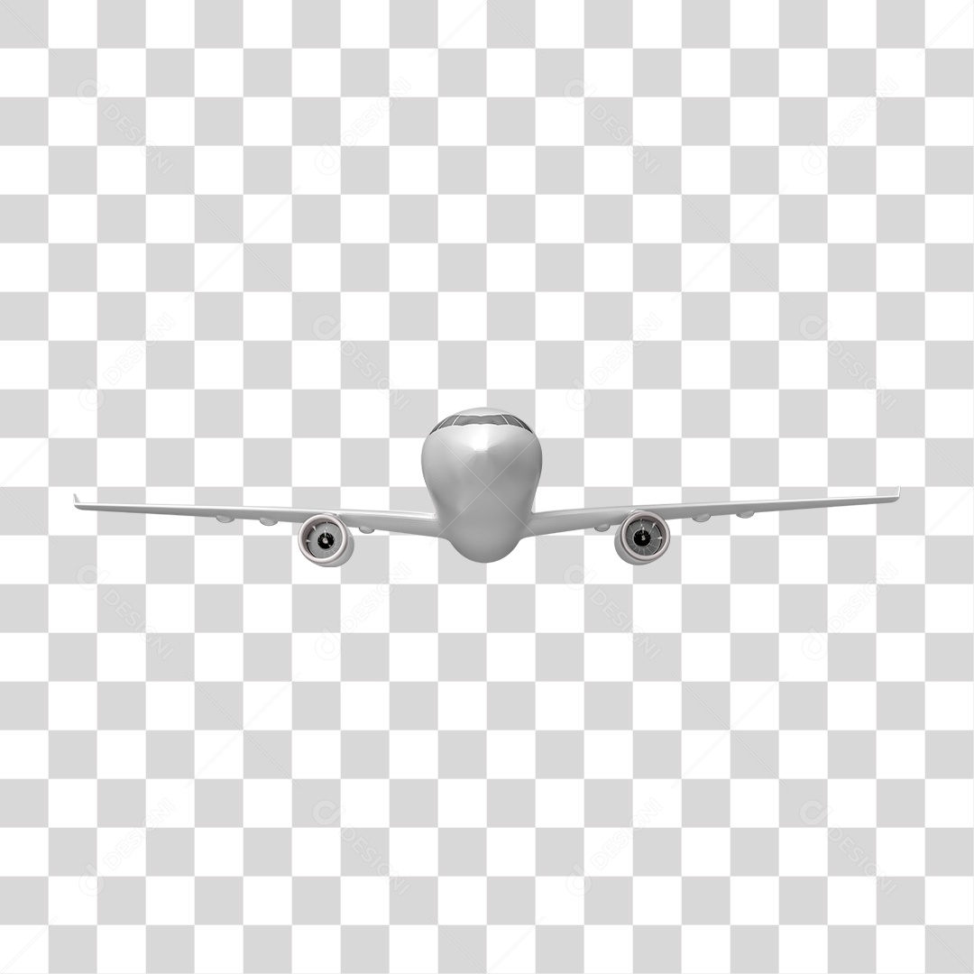 Avião Branco PNG Transparente