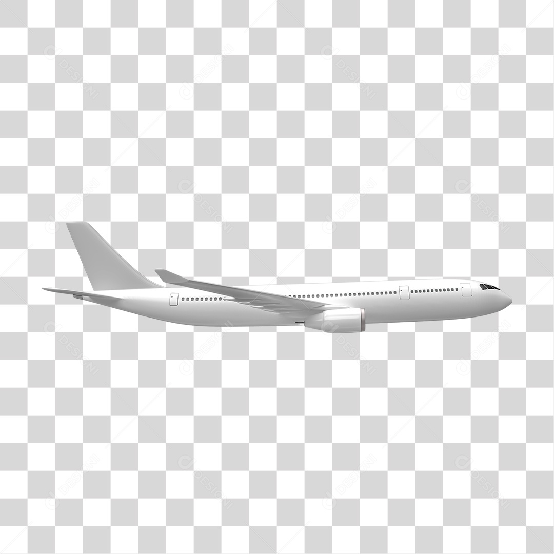 Avião Branco PNG Transparente