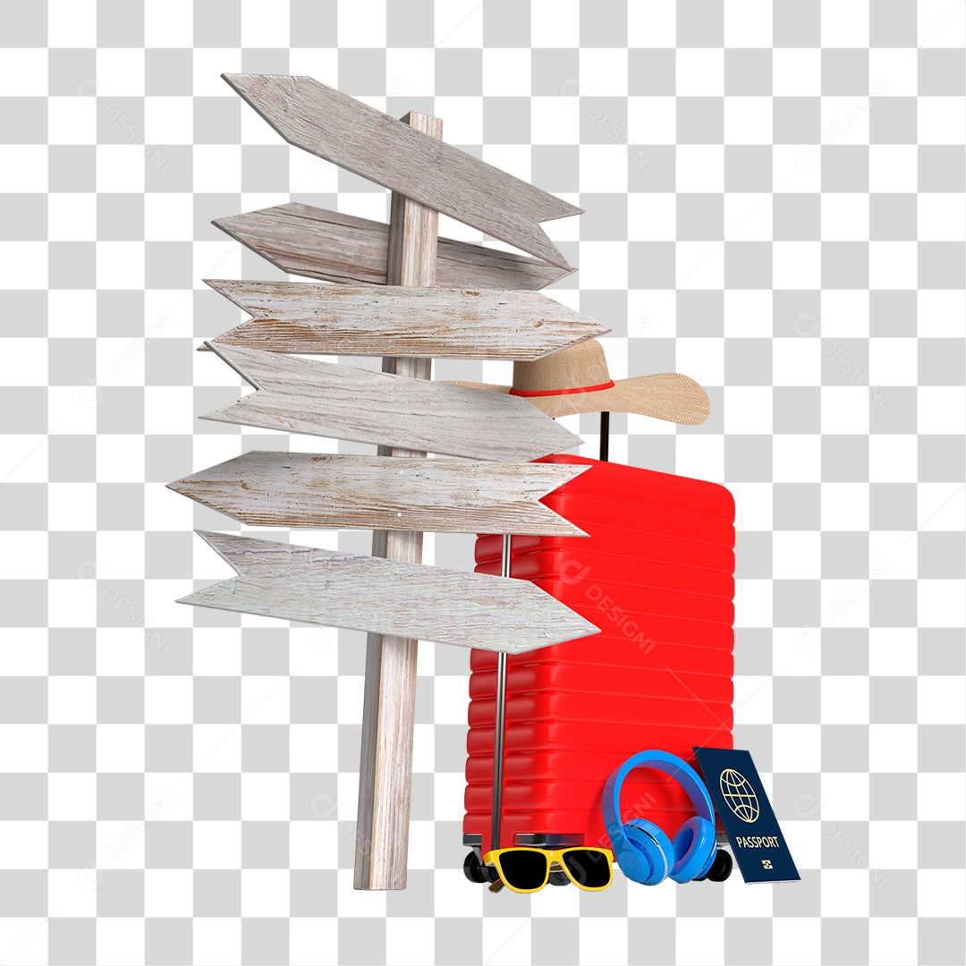 Mala Amarela PNG Transparente