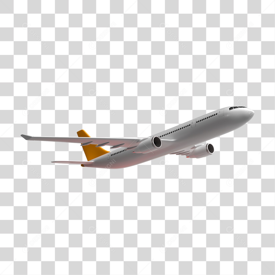 Avião Branco PNG Transparente