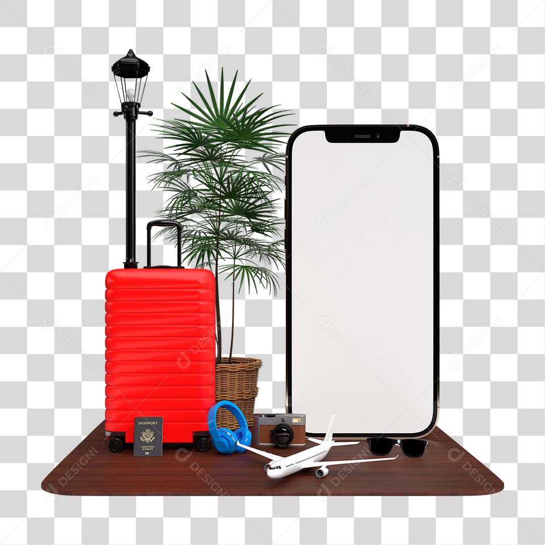 Mala Avião PNG Transparente