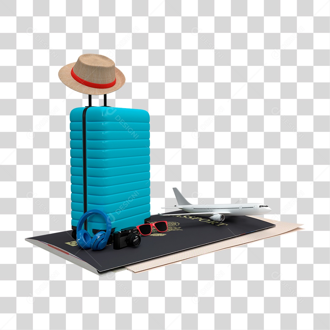 Mala Avião PNG Transparente