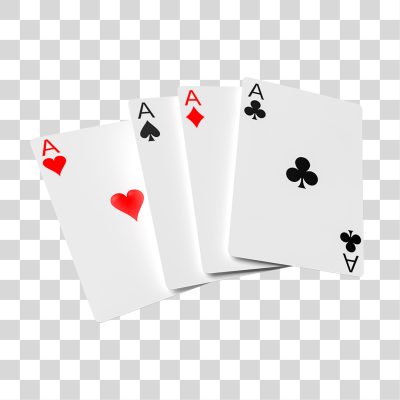 Baralho Quatro Ases Ilustração de Cartas de Jogo PNG Transparente
