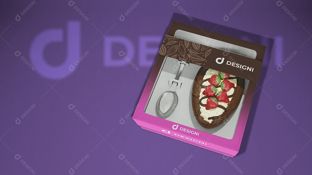 Mockup De Ovo De Colher PSD Editável