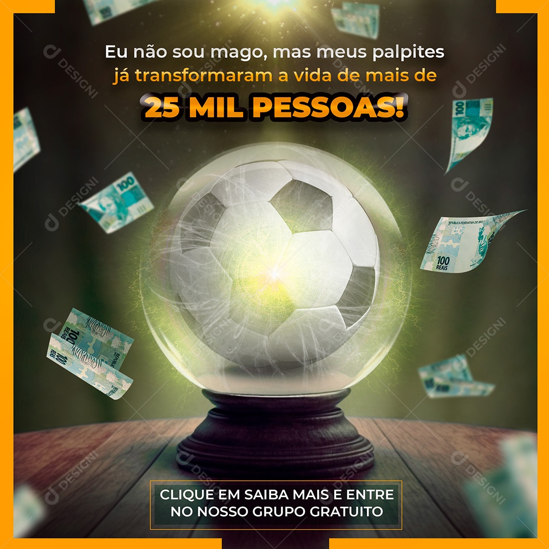 Apostas Esportivas Entre no Nosso Grupo Gratuito Casa de Apostas Social Media PSD Editável