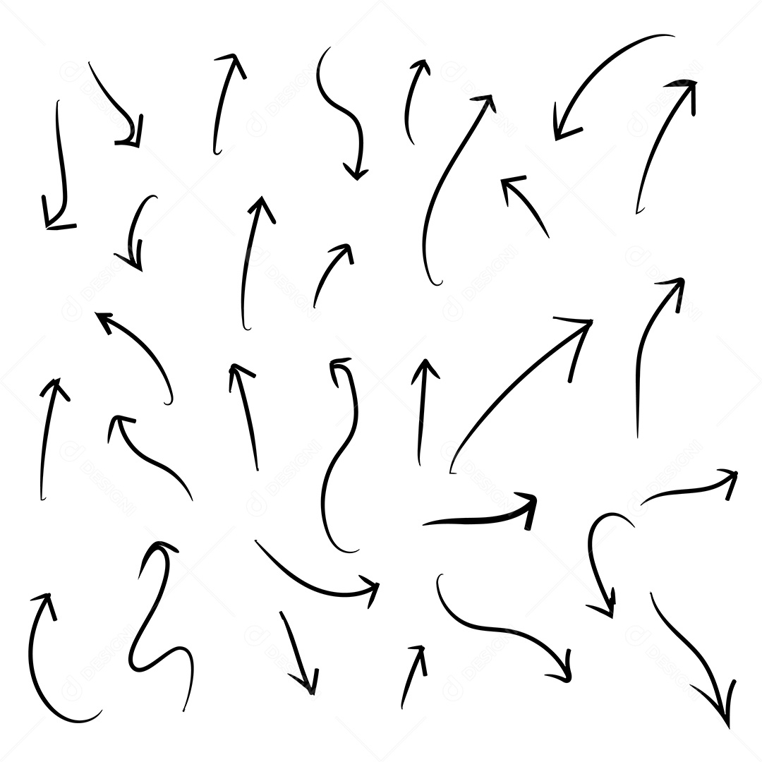Ilustração De Setas Direções EPS Editável