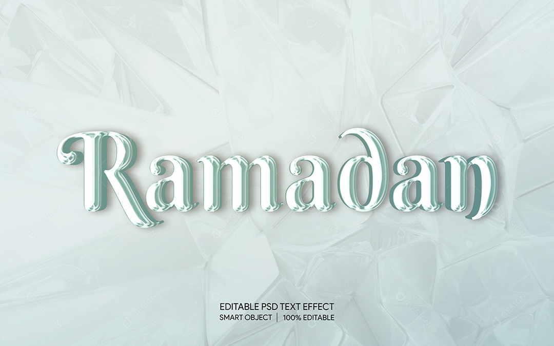 Efeito de Texto Ramadan PSD Editável