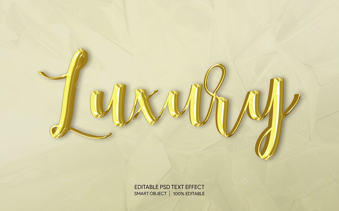 Efeito de Texto Luxury PSD Editável