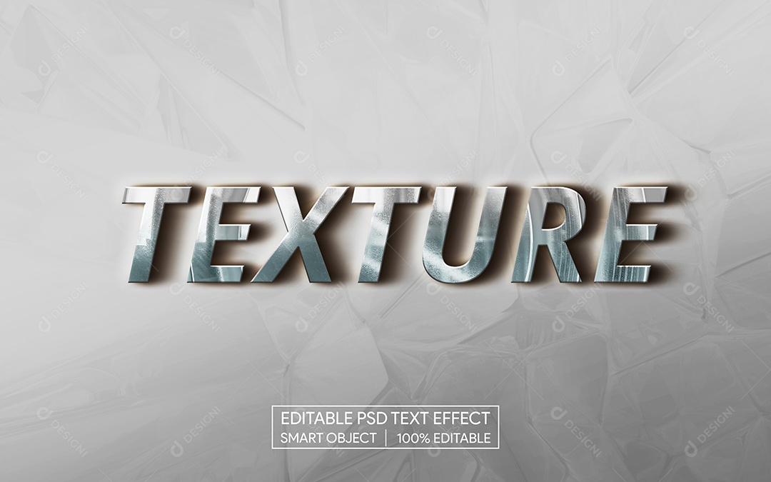 Efeito de Texto Texture PSD Editável