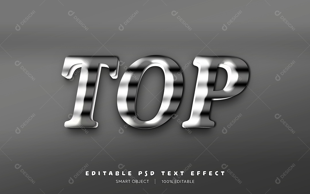 Editable Top PSD Text Effect