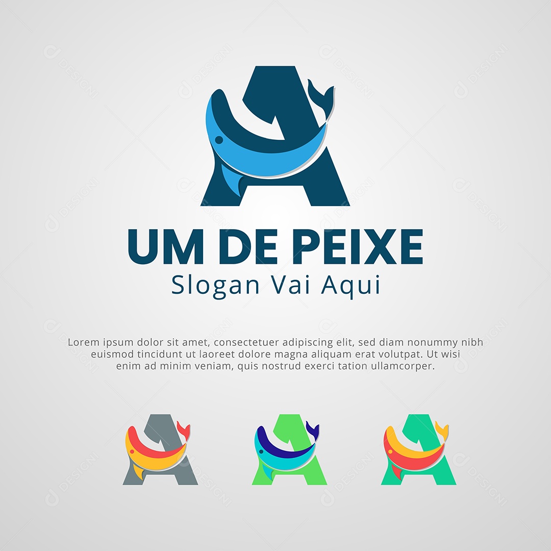 Logotipo de Peixe Vetor EPS + AI Editável