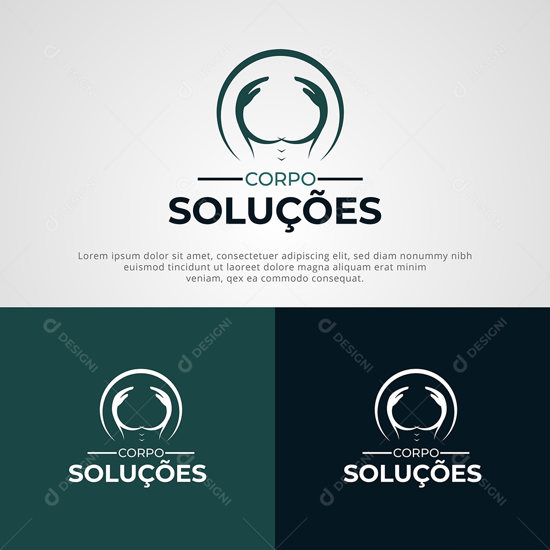 Logotipo Corpo Soluções Vetor EPS + AI Editável