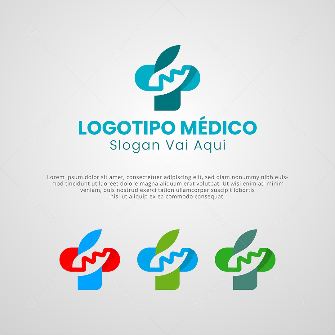 Logotipo Médico Vetor EPS + AI Editável