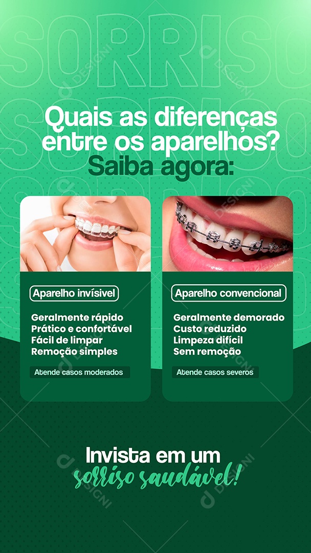Story Quais as Diferenças Entre os Aparelhos Social Media PSD Editável
