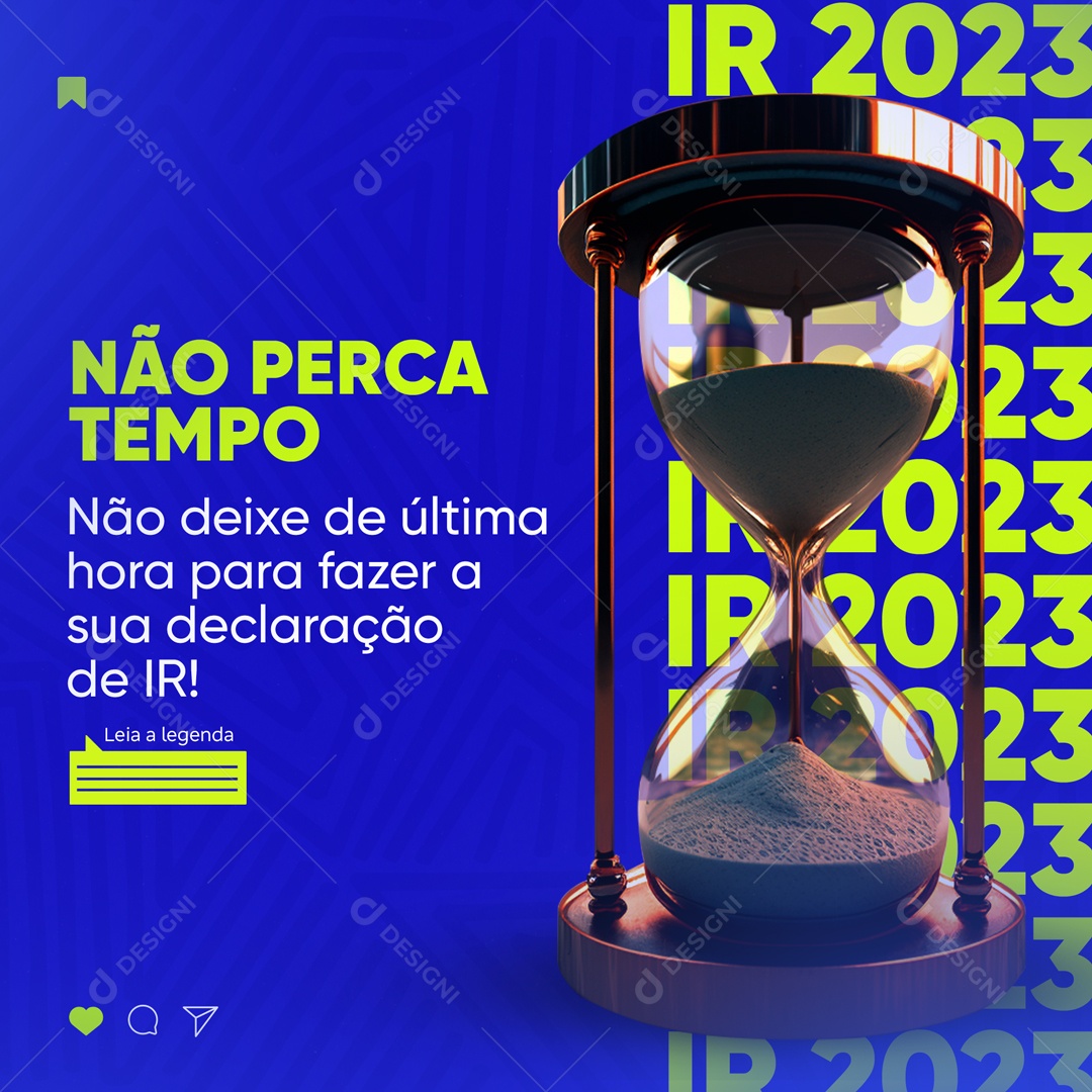 Não Perca Tempo Não Deixe De Última Hora Contabilidade Social Media PSD Editável