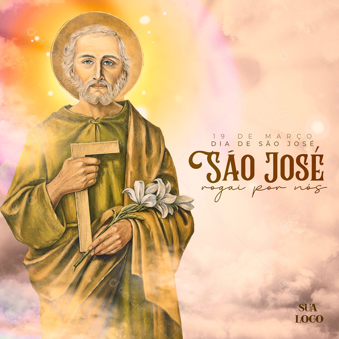 Dia de São José 19 De Março Social Media PSD Editável