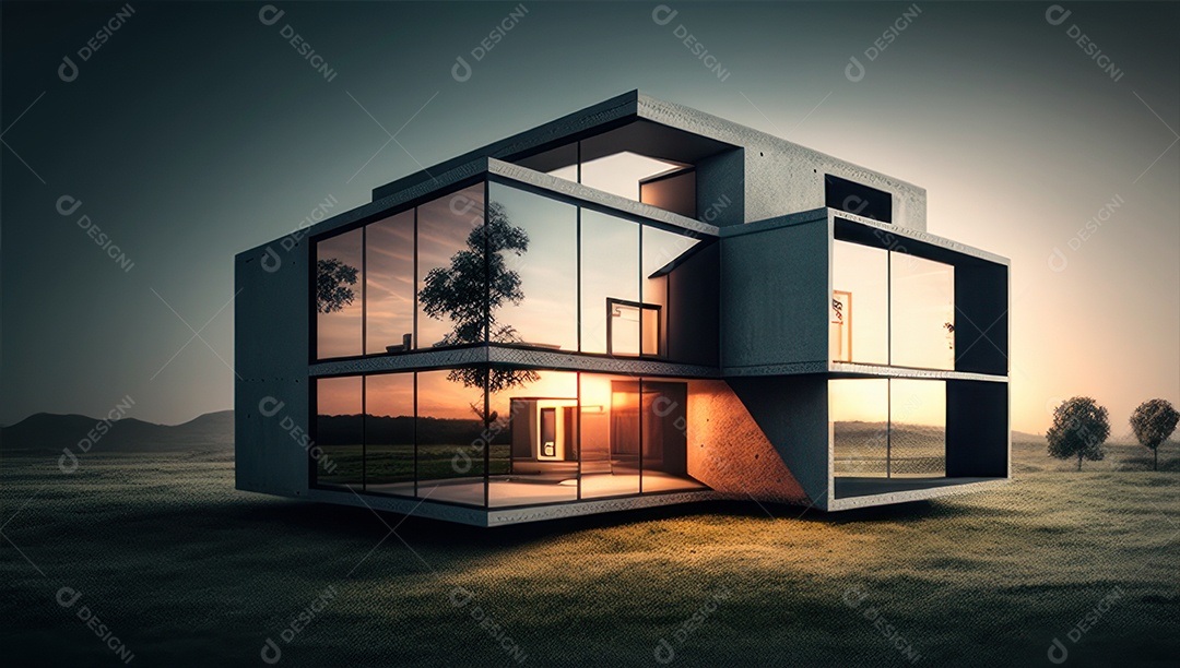 Linda casa decorada e planejada