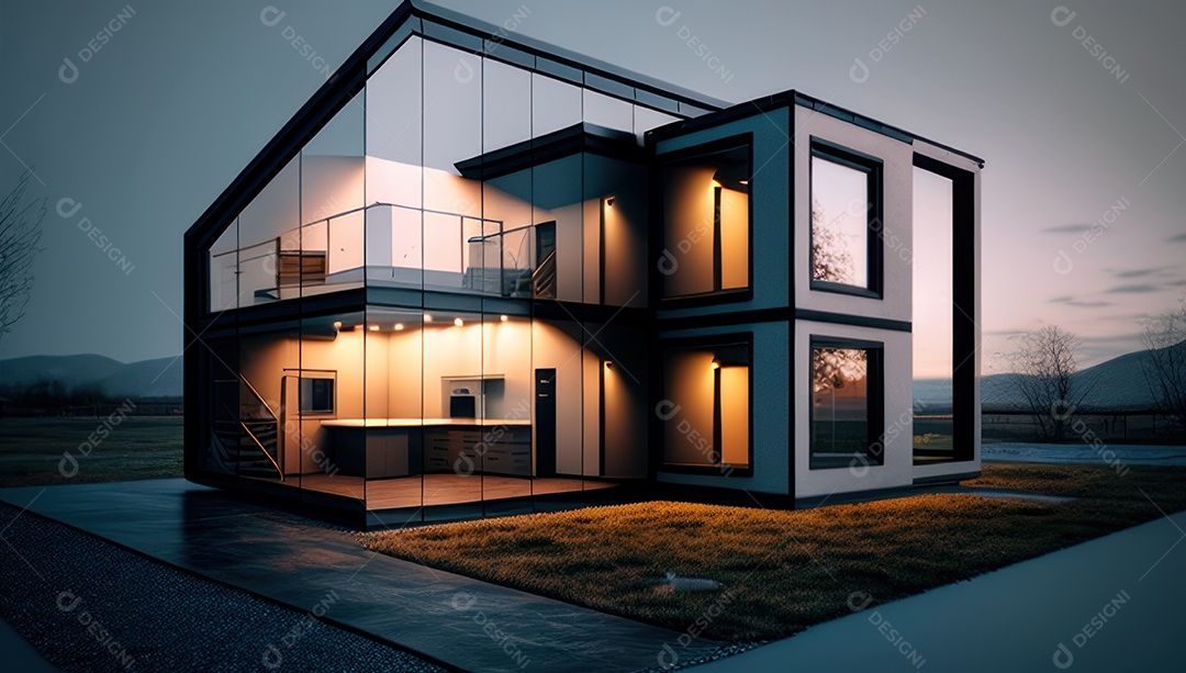 Linda casa decorada e planejada