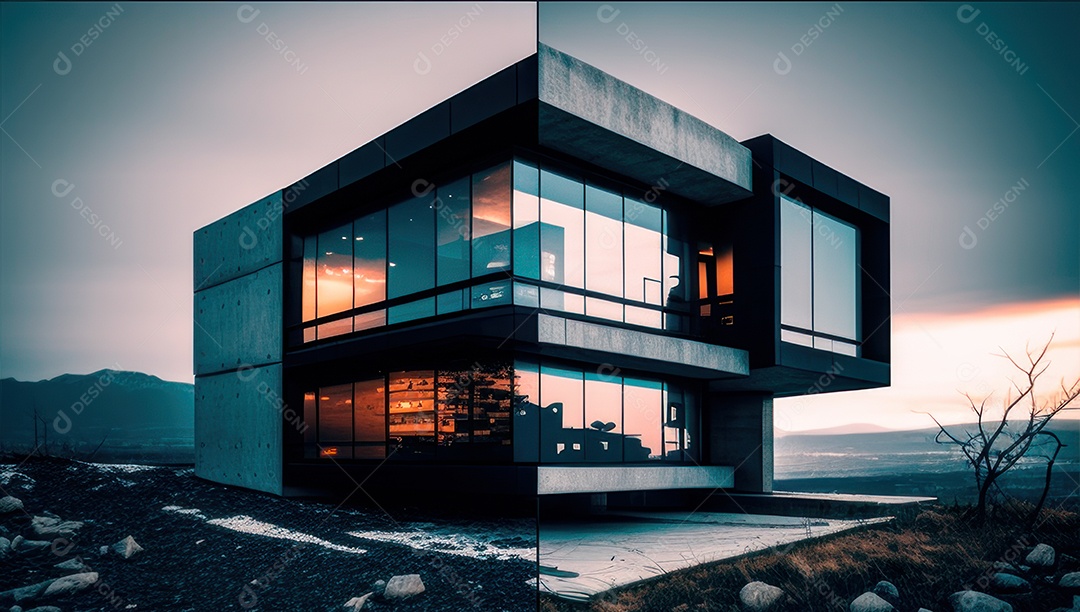 Linda casa decorada e planejada