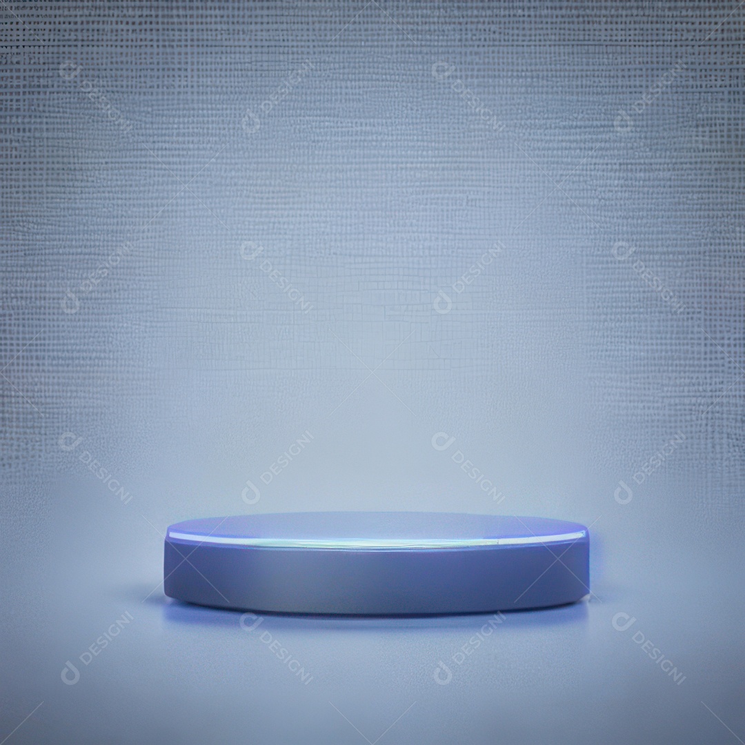 Cenário podium 3D sobre fundo isolado.