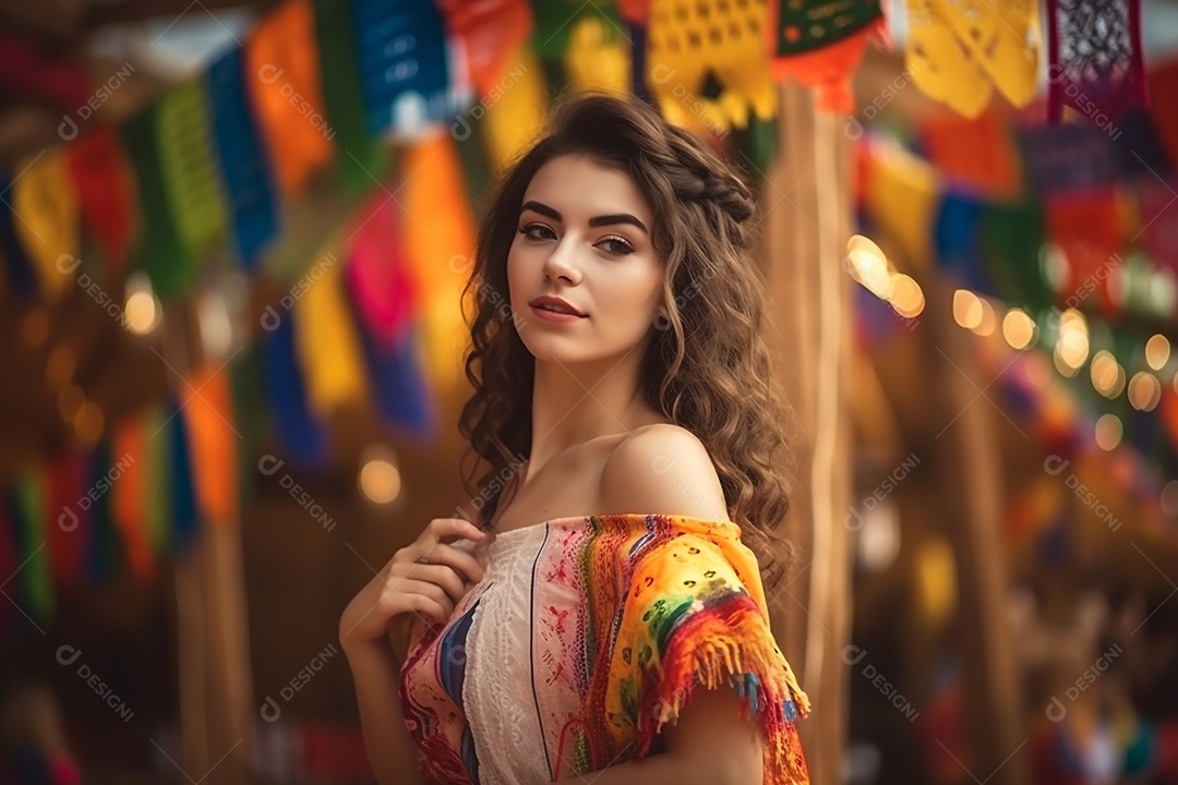 Mulher bonita com vestido de dança