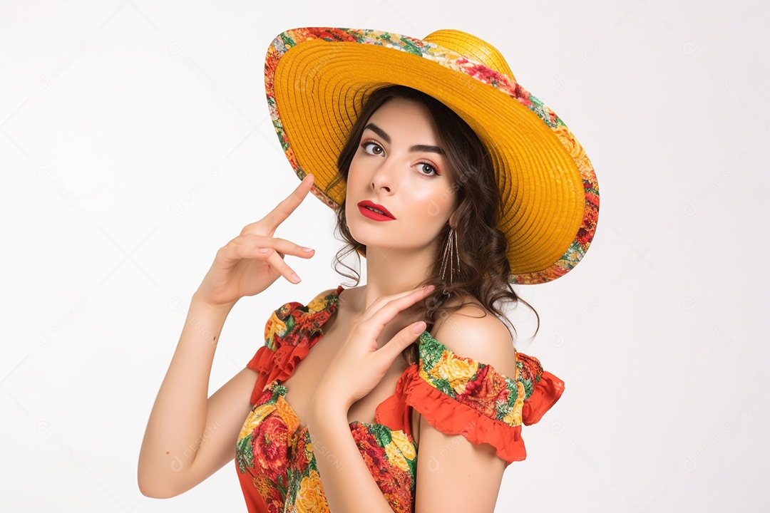 Mulher bonita com vestido de dança