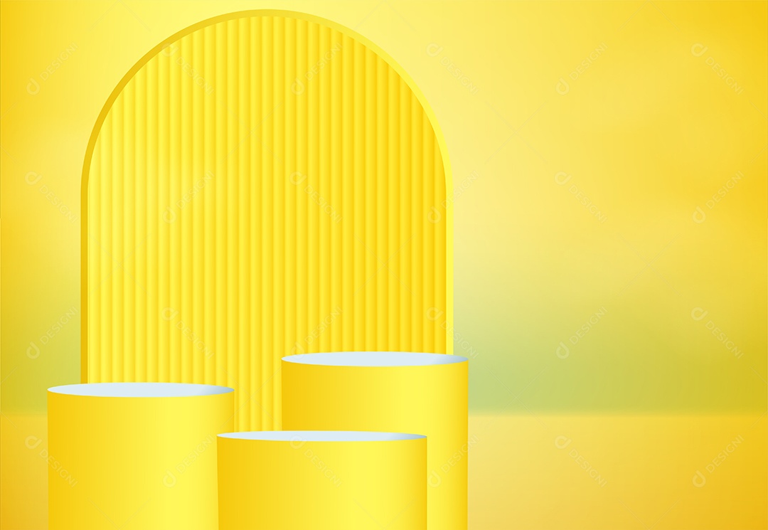 Fundo de Cena Abstrata Com Podium de Cores Suaves Para Produto EPS Editável