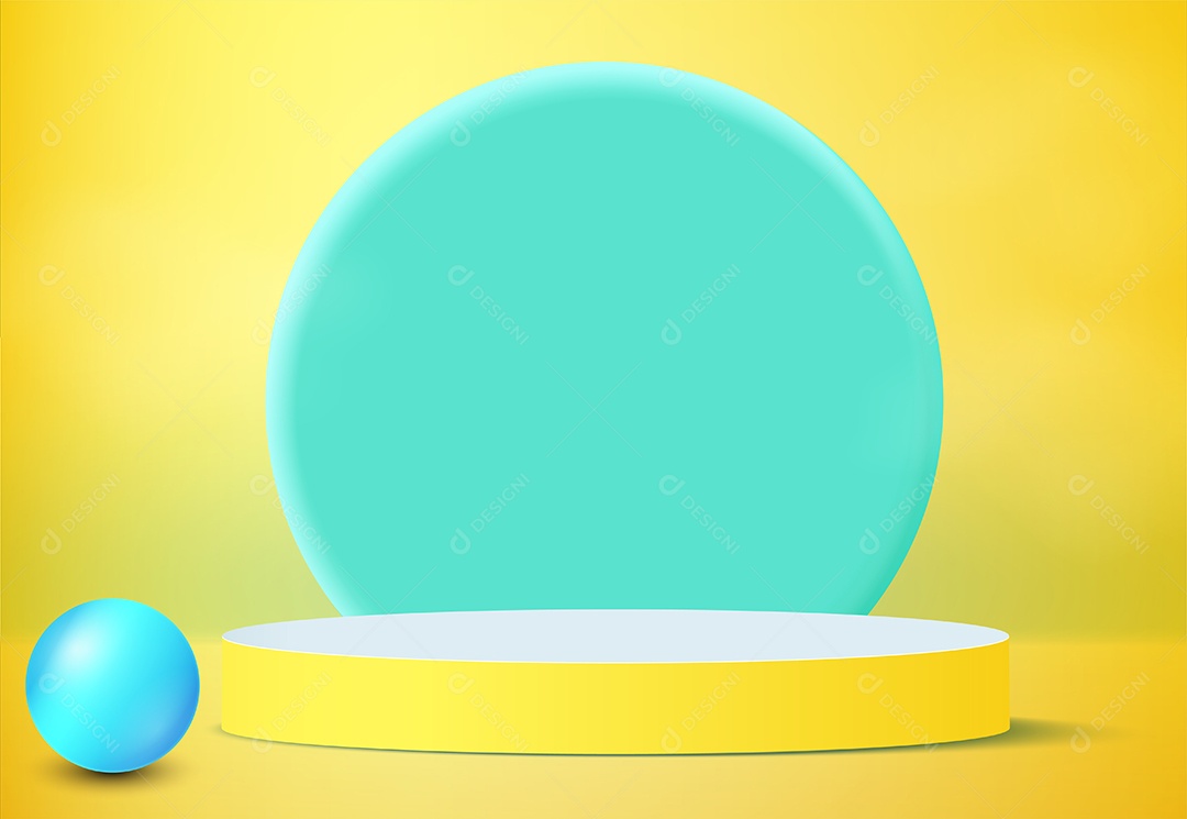 Fundo de Cena Abstrata Com Podium de Cores Suaves Para Produto EPS Editável