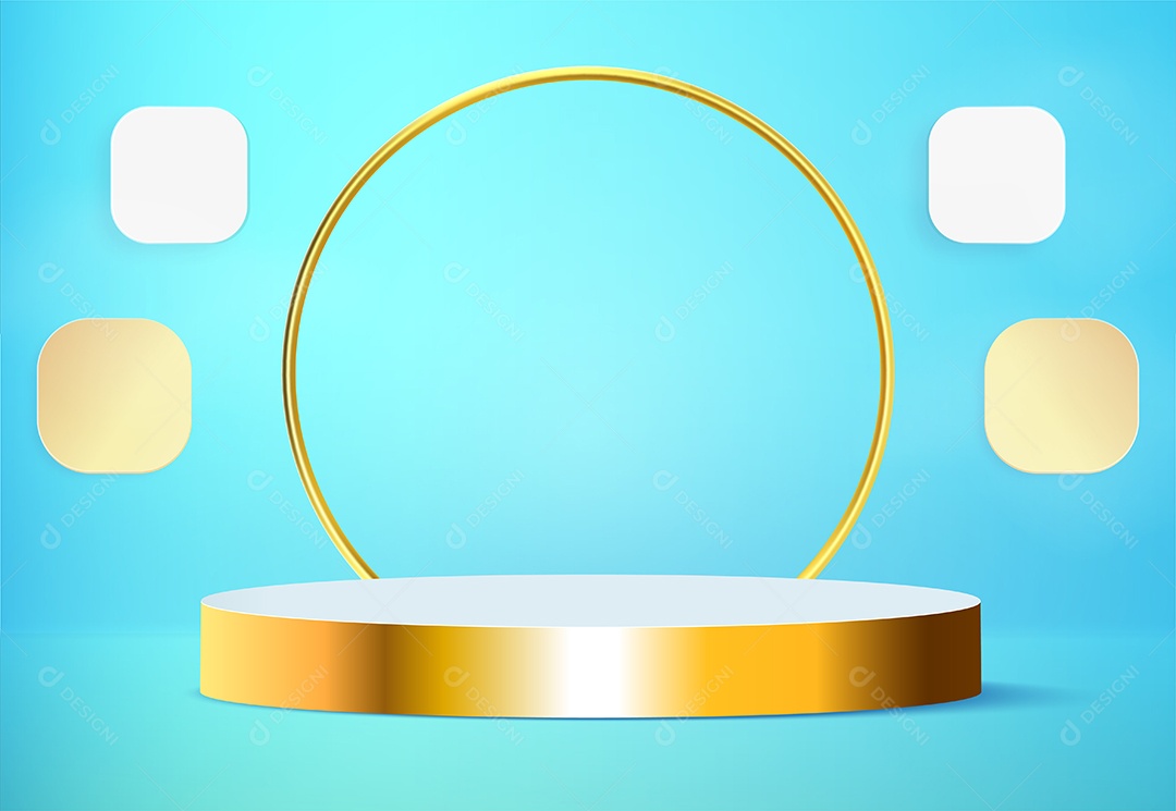 Fundo de Cena Abstrata Com Podium de Cores Suaves Para Produto EPS Editável