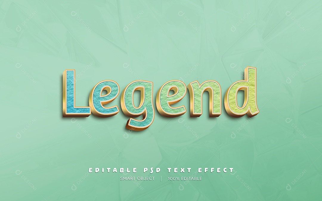 Efeito de Texto Legend PSD Editável