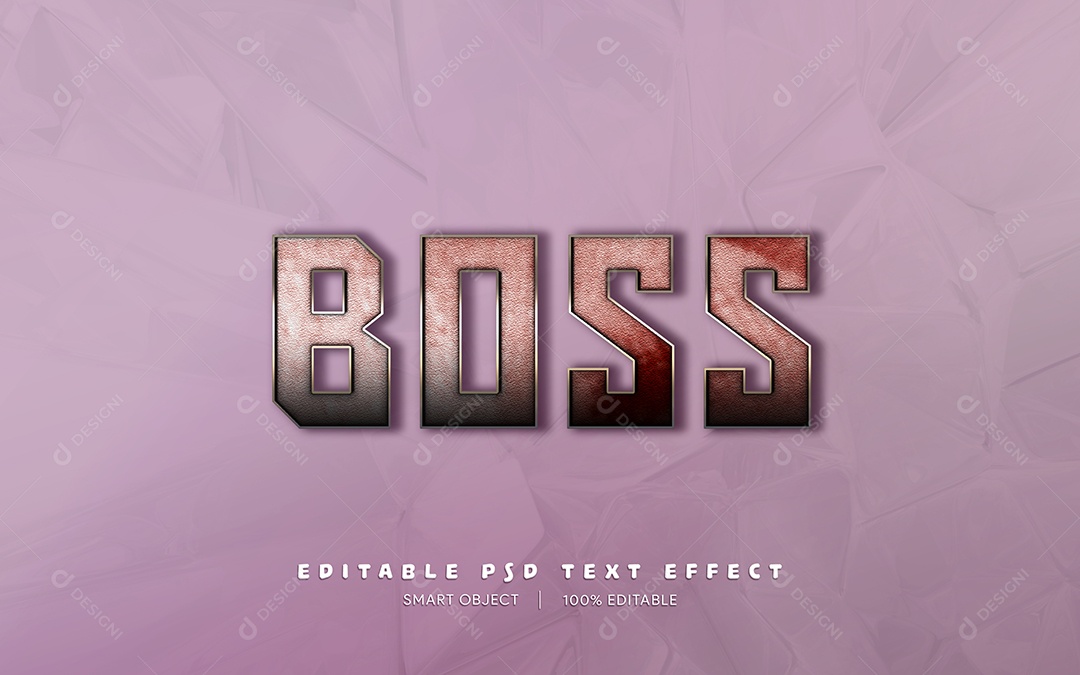 Efeito de Texto Boss PSD Editável