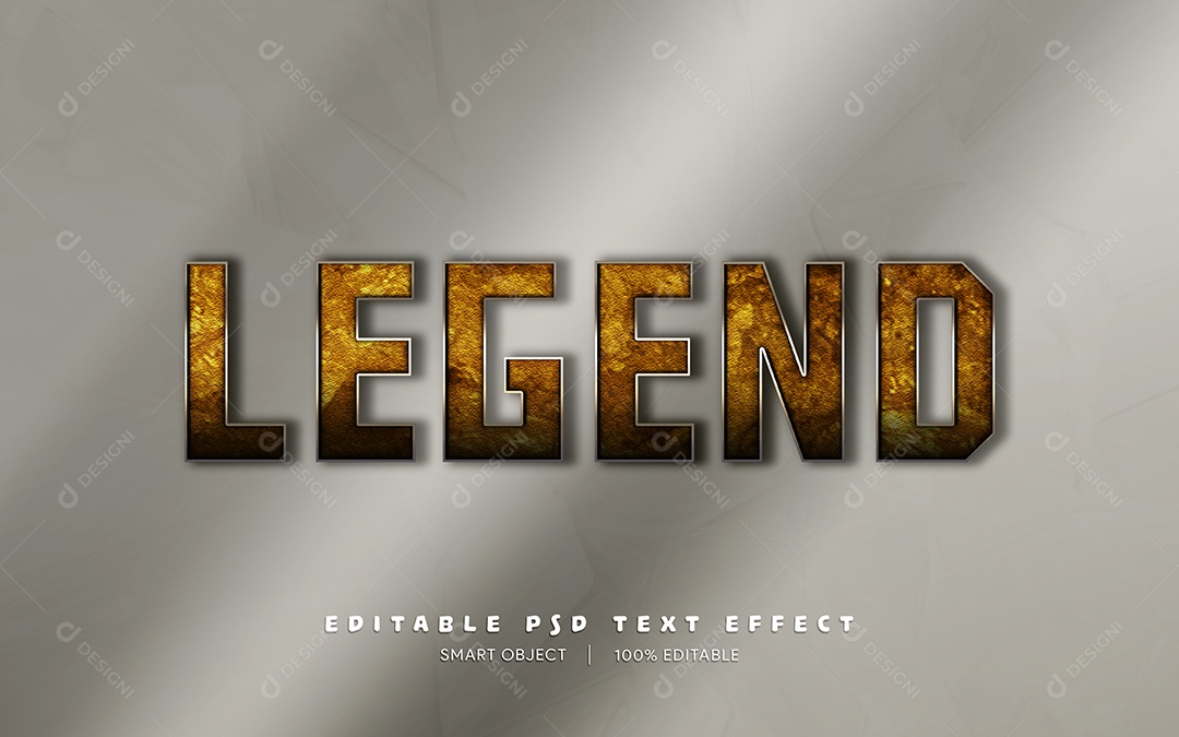 Efeito de Texto Legend PSD Editável