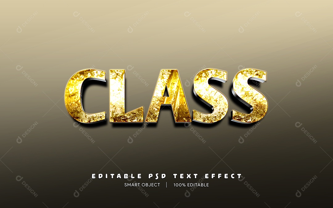 Efeito de Texto Class PSD Editável