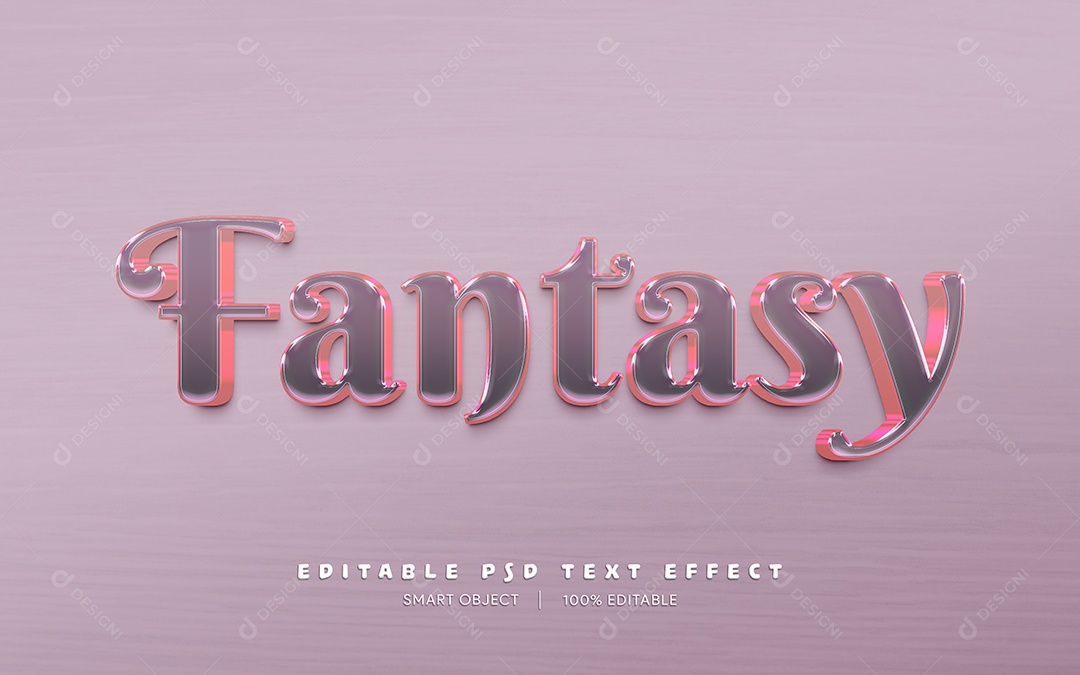 Efeito de Texto Fantasy PSD Editável