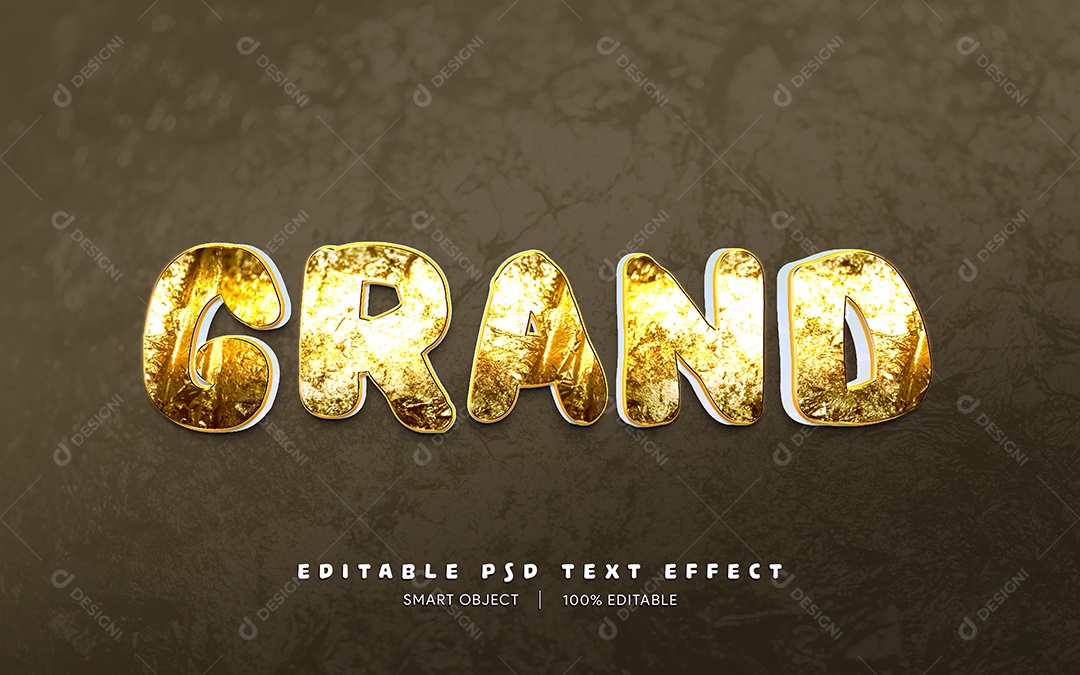Efeito de Texto Grand PSD Editável