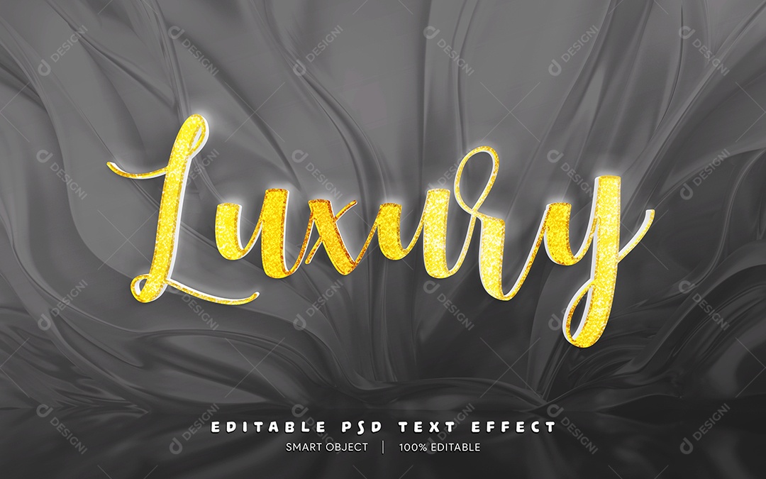 Efeito de Texto Luxury PSD Editável