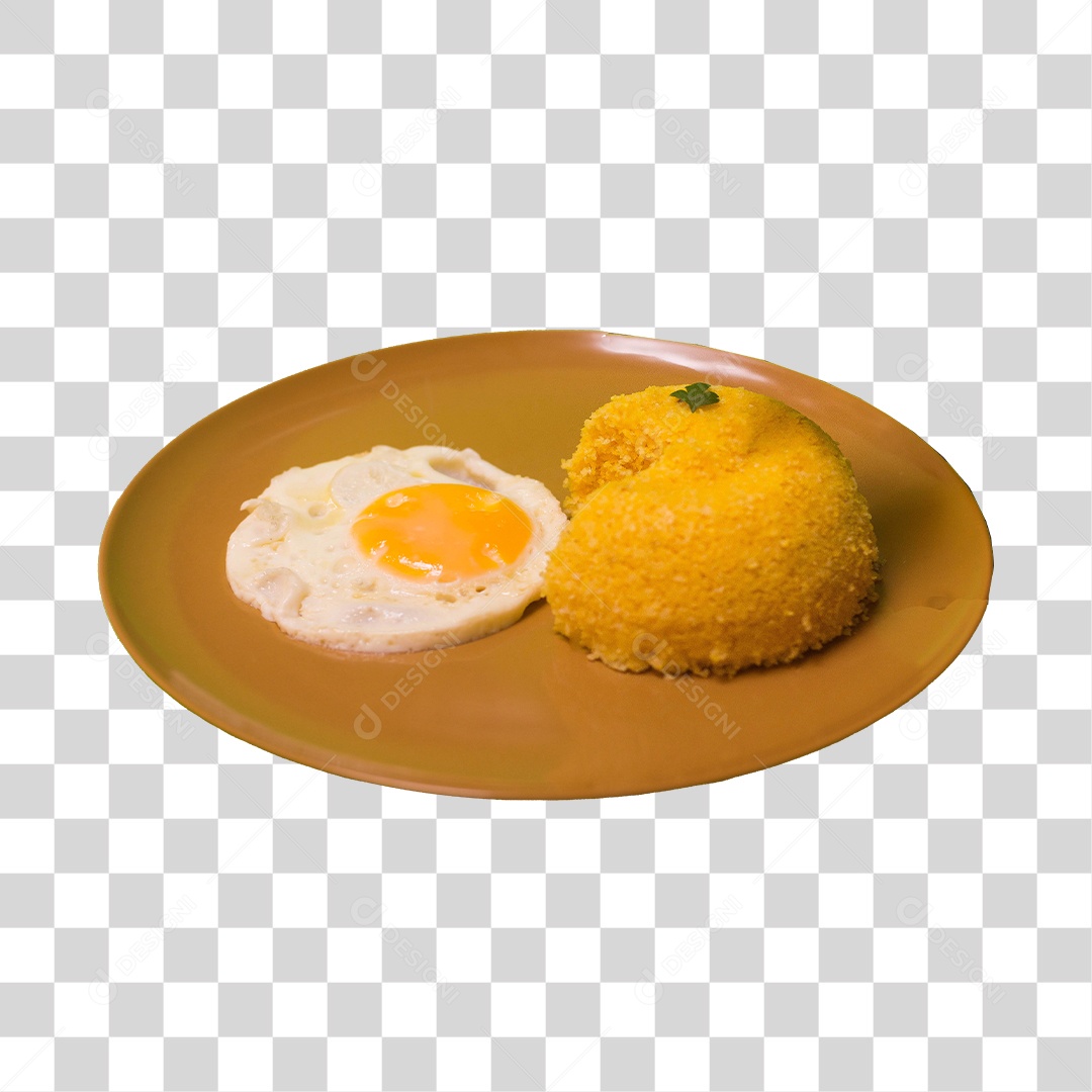 Prato de cuscuz com ovo PNG Transparente