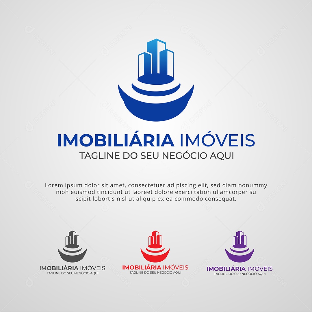 Imobiliária Imóveis Logotipo Vetor EPS + AI Editável