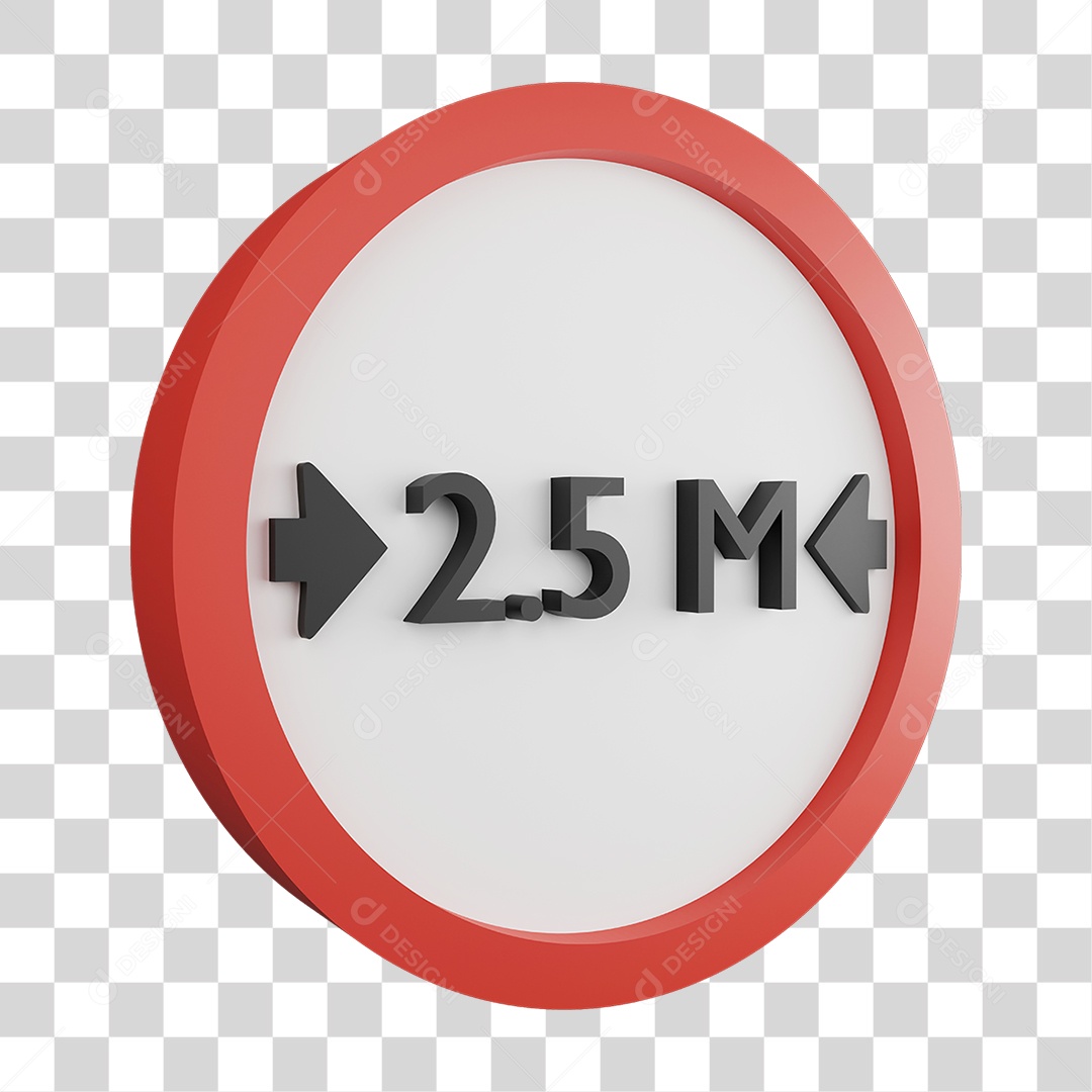 Placa de Aviso PNG Transparente