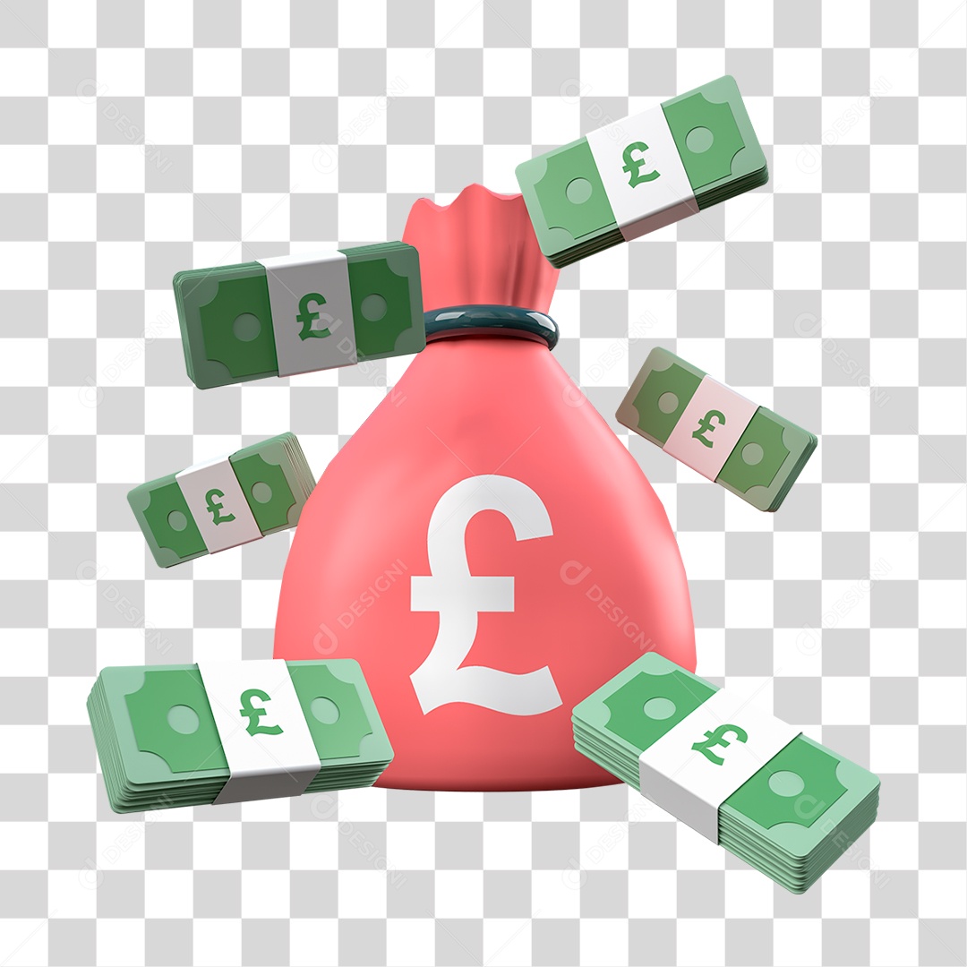 Saco de Dinheiro PNG Transparente