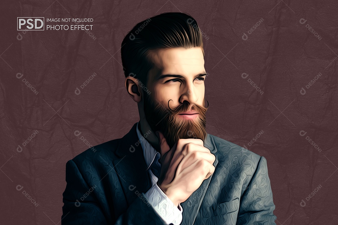 Mockup de Efeito de Foto PSD Editável