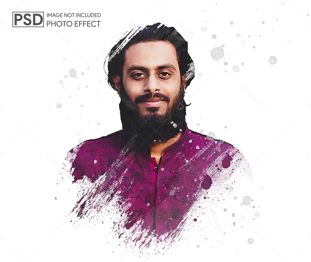 Mockup de Efeito de Foto PSD Editável