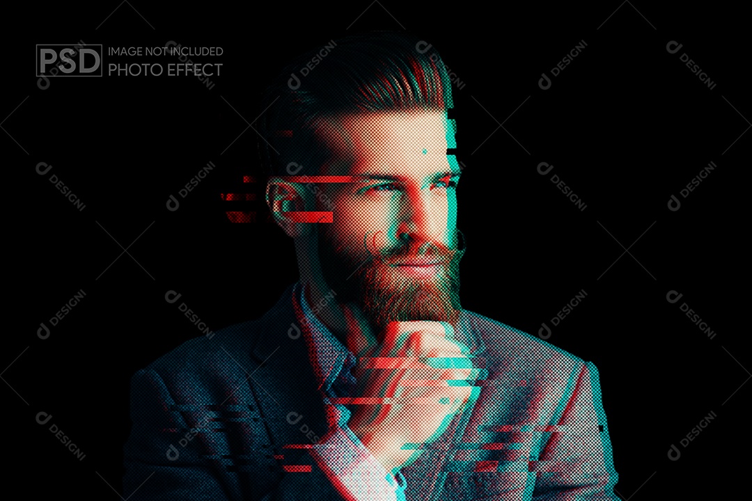 Mockup de Efeito de Foto PSD EditávelMockup de Efeito de Foto PSD Editável