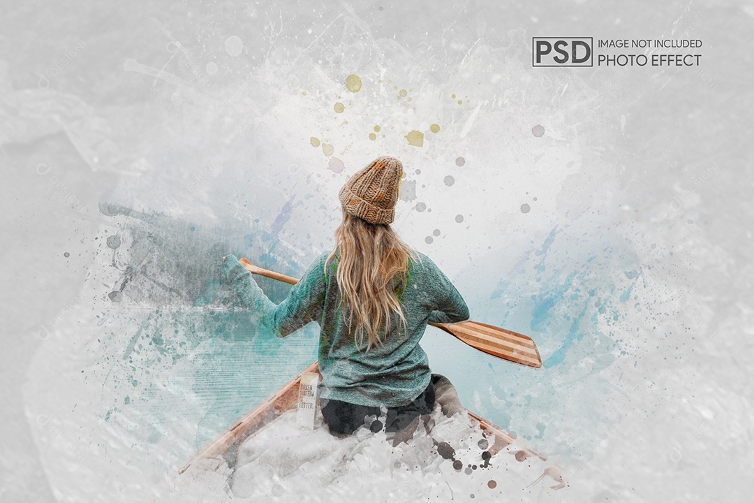 Mockup de Efeito de Foto PSD Editável