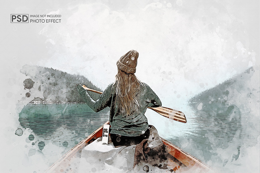 Mockup de Efeito de Foto PSD Editável